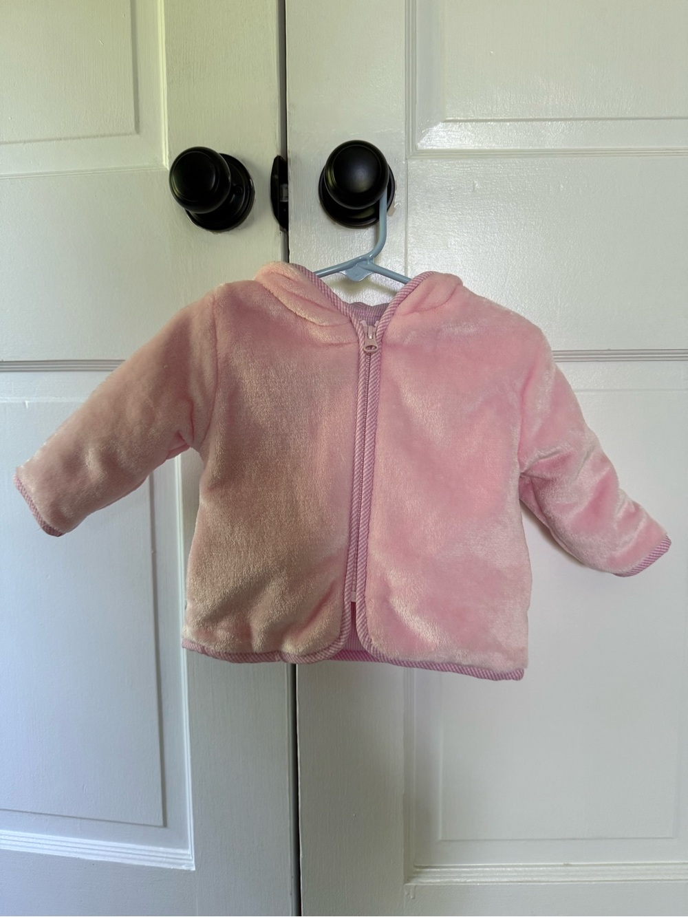 Eyelet and Ivy - Pink Fleece Hooded Jacket - 12 months